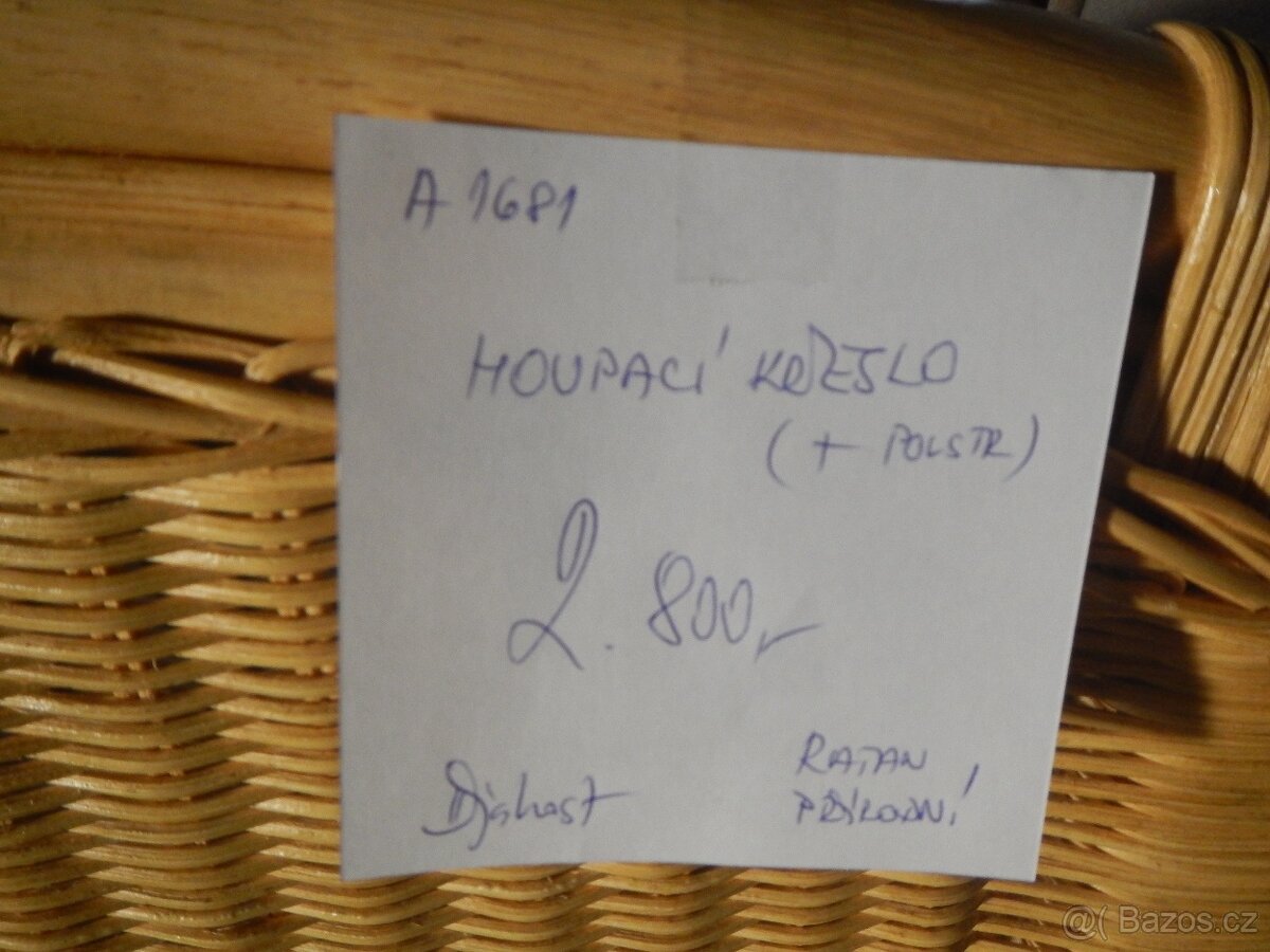 Houpací křeslo ratanové - 10