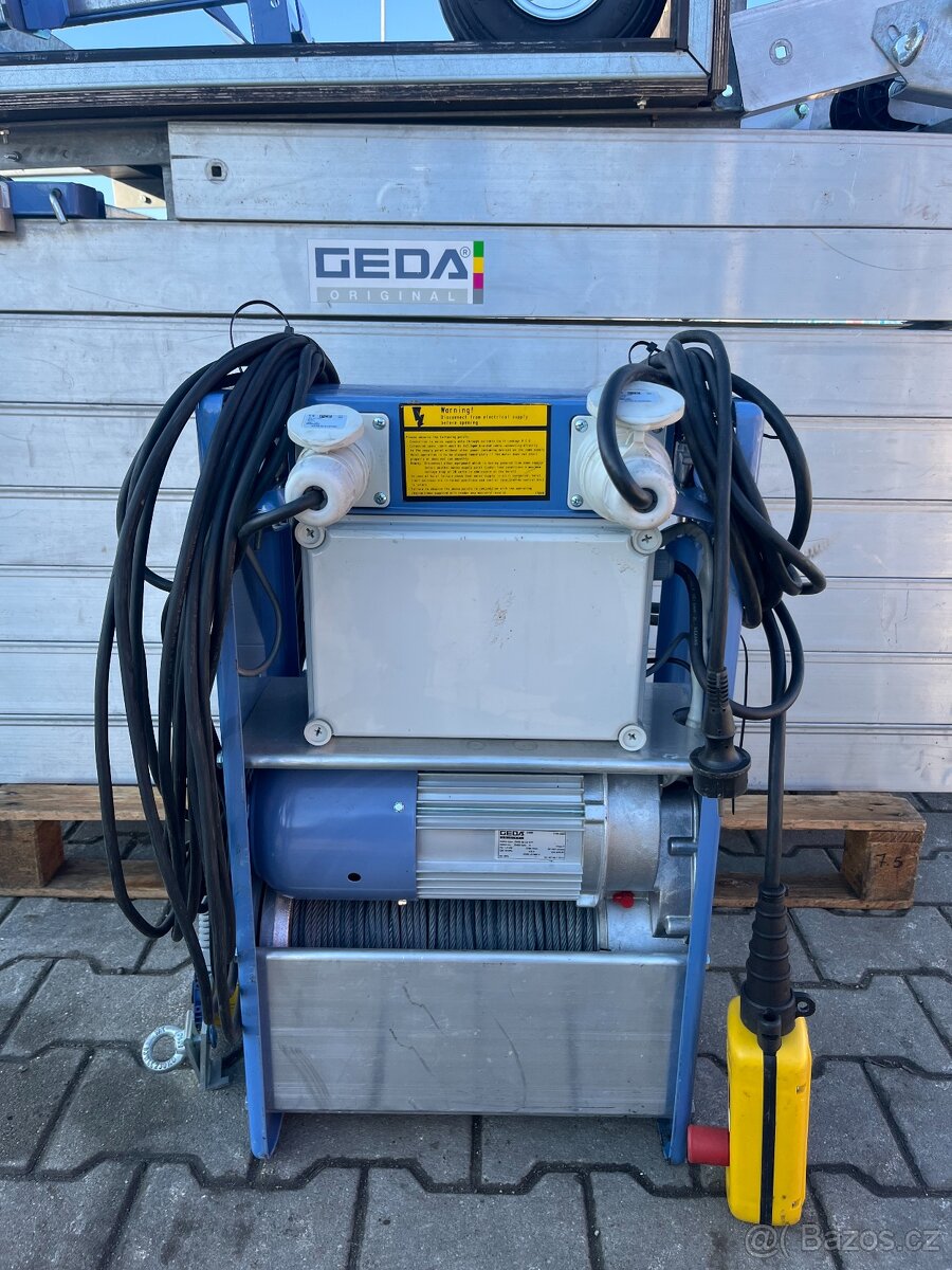 Šikmý výtah žebříkový, střešní výtah Geda Lift 250, 16m - 10