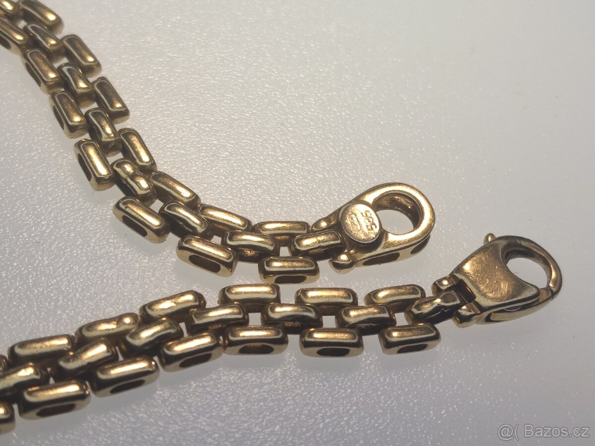 Zlatý masivní pánský náramek 14K ( 585 punc) 15.78 gramů - 10