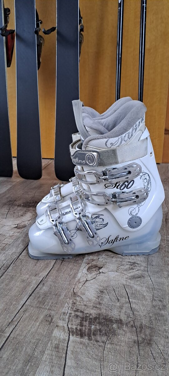 Dámské lyže, lyžáky, hůlky - 10