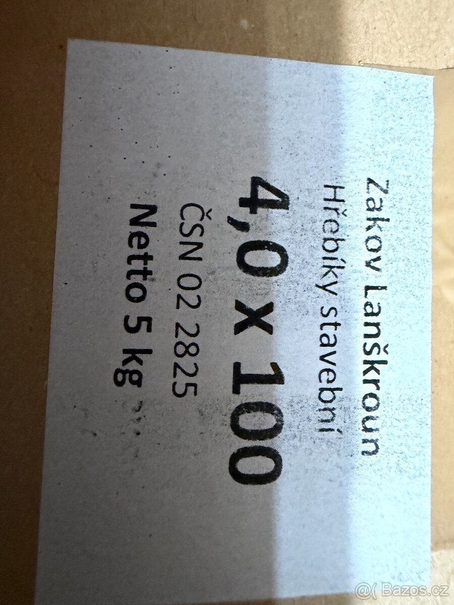 Hřebíky stavební-různé velikosti - 10