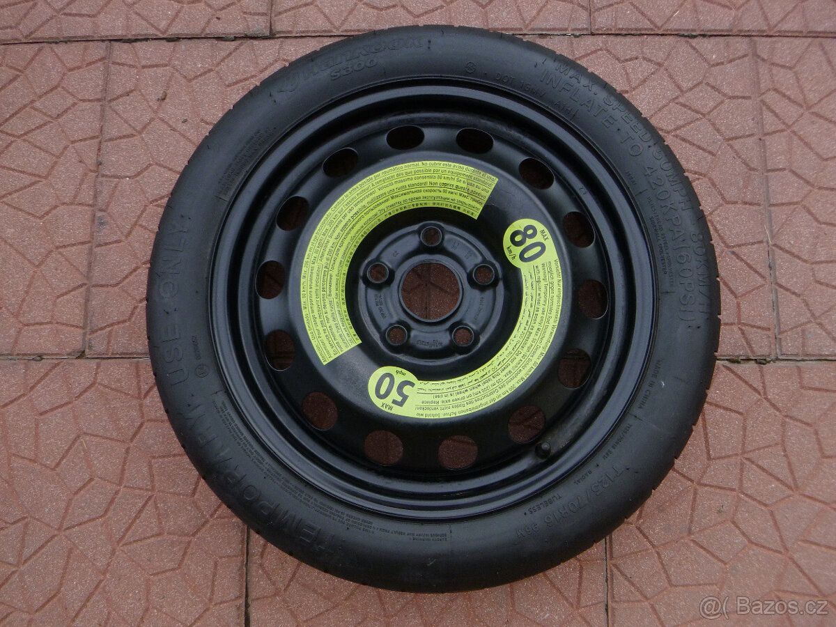 Rezerva dojezdovka originál VW 5x112 3,5Jx16 ET25,5 - 10