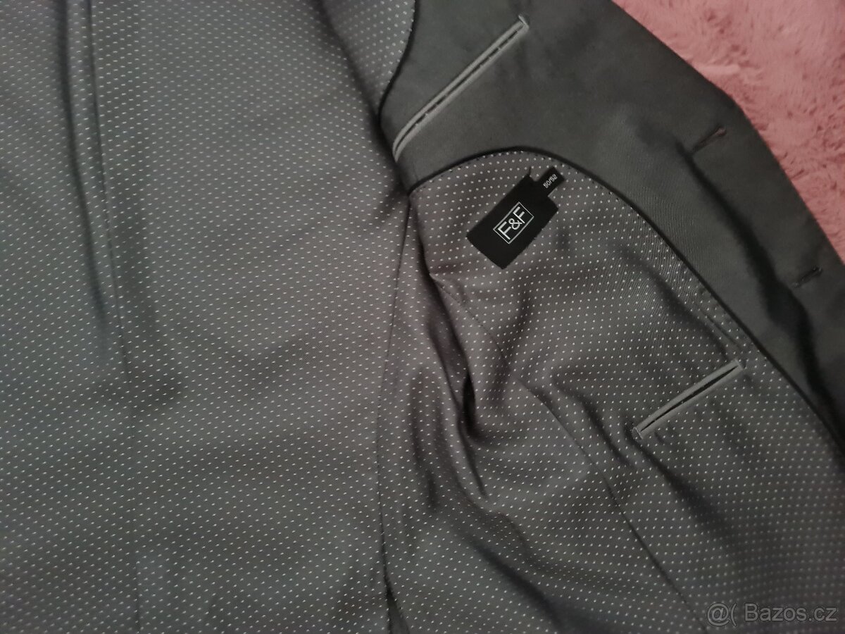 TOP - NOVÝ pánský oblek F&F vel. 50/52 - 10