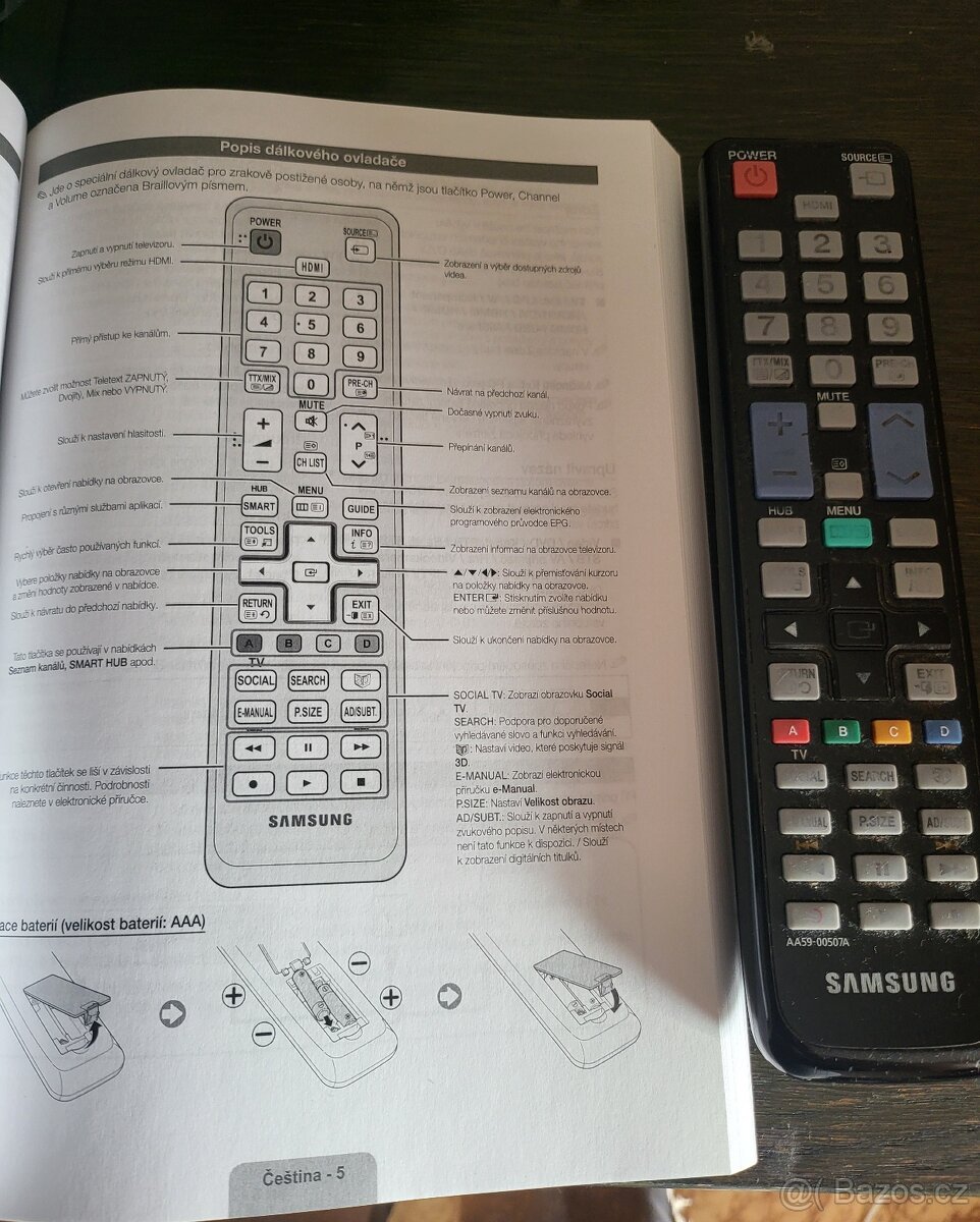 LED SMART TV SAMSUNG, typ UE40D6100SW - s příslušenstvím - 10