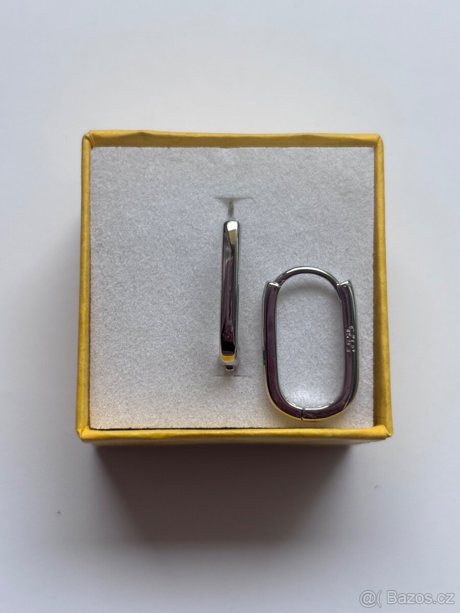 Nové stříbrné náušnice punc 925 - 10