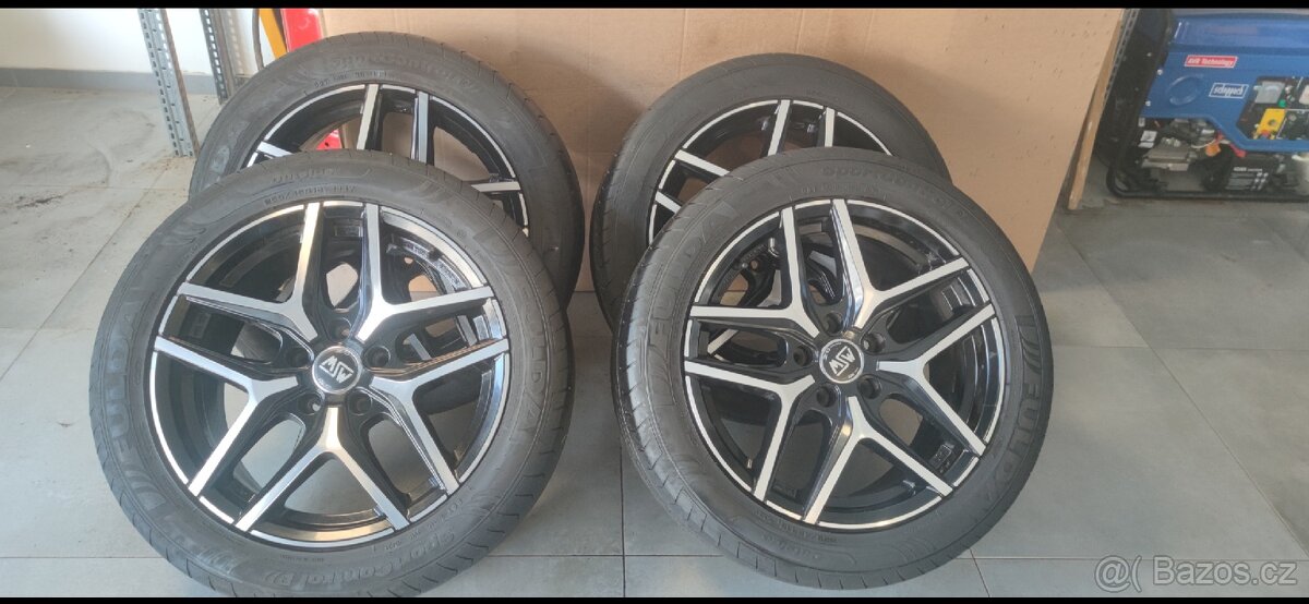 AL DISKY R18 ET45 s pneu Fulda 255/45/18C - 10