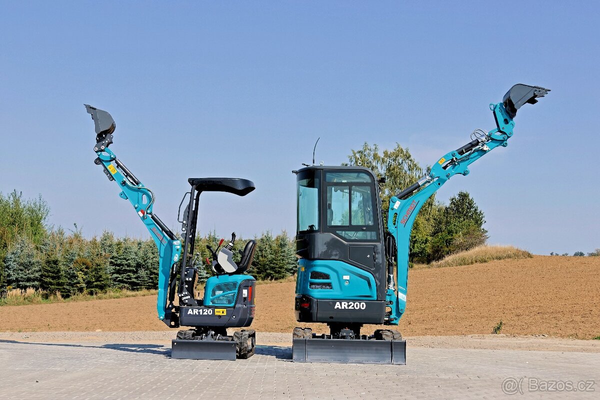 bagr, minibagr, bagr AR 200 - motor Kubota - 10
