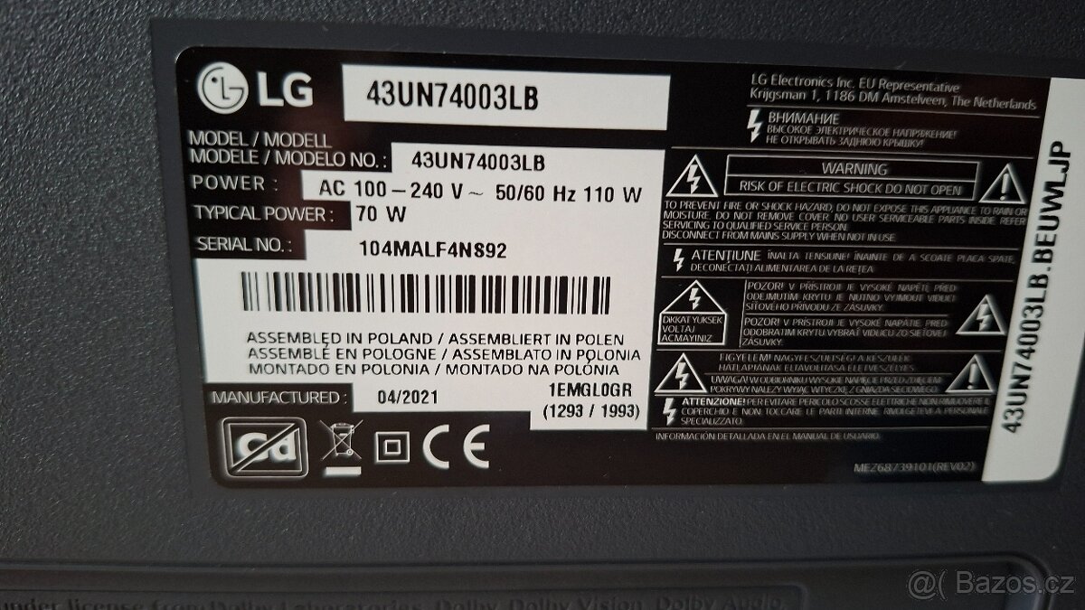 Smar Televize LG 4K Ultra HD 109cm - 10