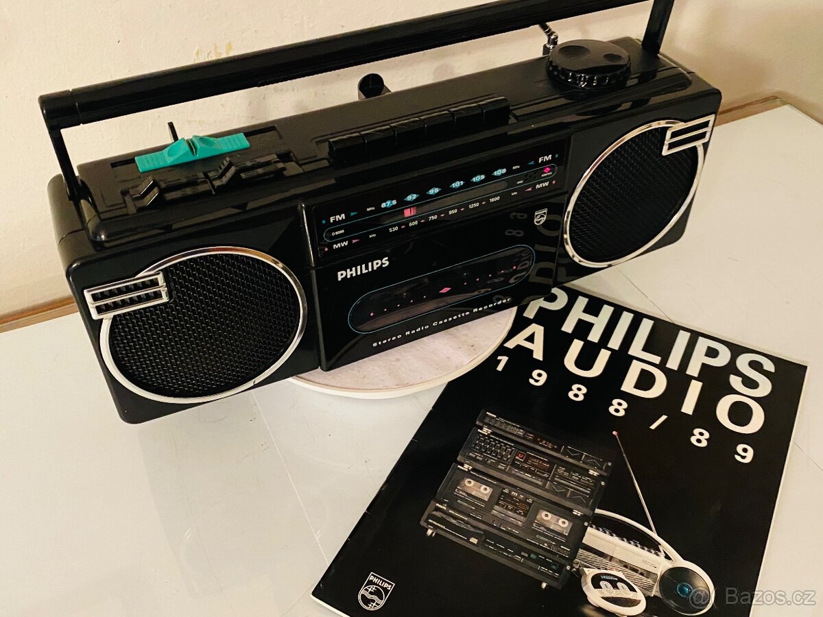 Radiomagnetofon Philips D 8090, rok 1988, REZERVACE - 10