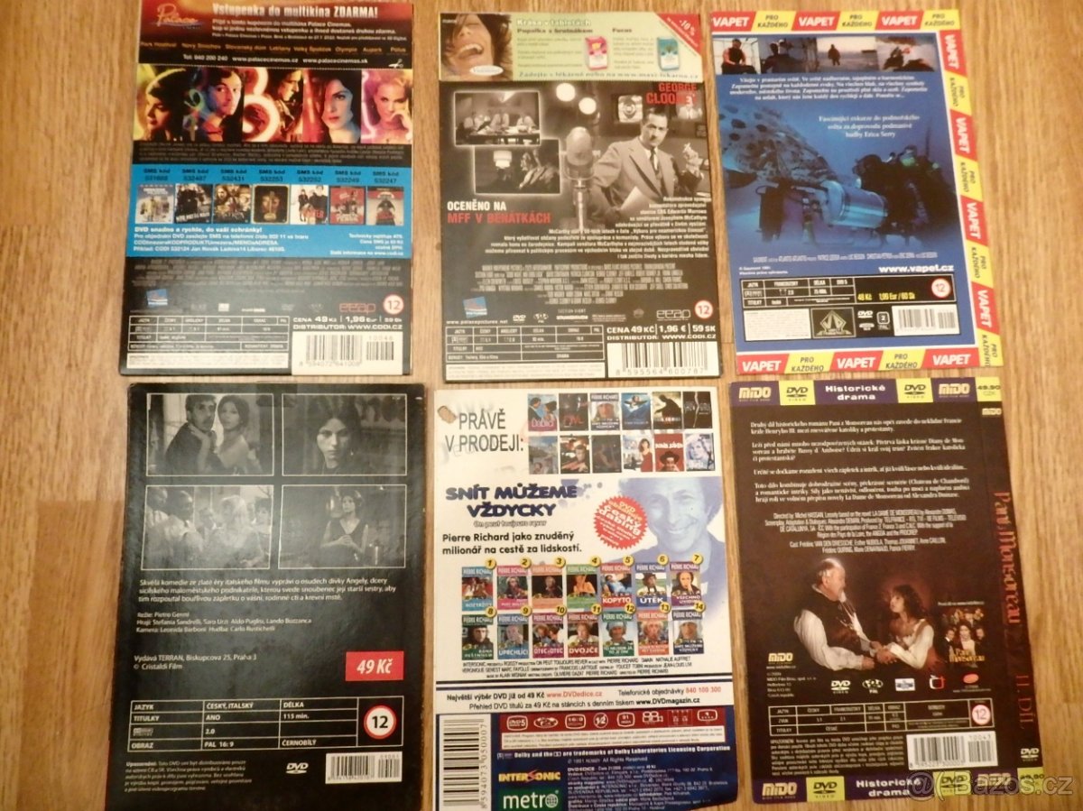2.kolekce nových dvd v pošetkách č.1-5-sleva 20% z cen - 10