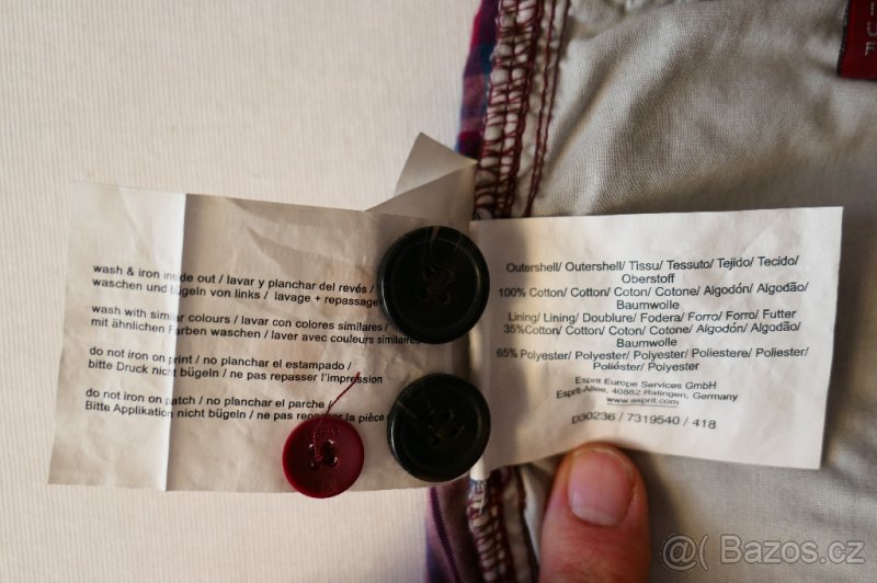 Pánské kostkované kraťasy značky EDC Esprit vel. 30 - 10