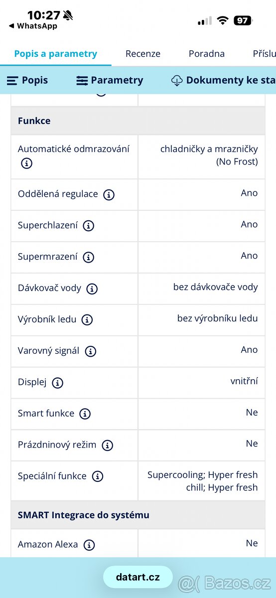 Chladnička s mrazničkou Bosch serie 4 - 10