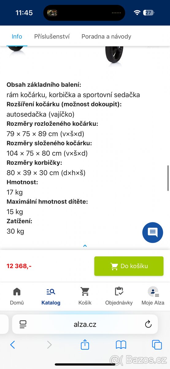 CHIPOLINO Kočárek pro dvojčata - 10