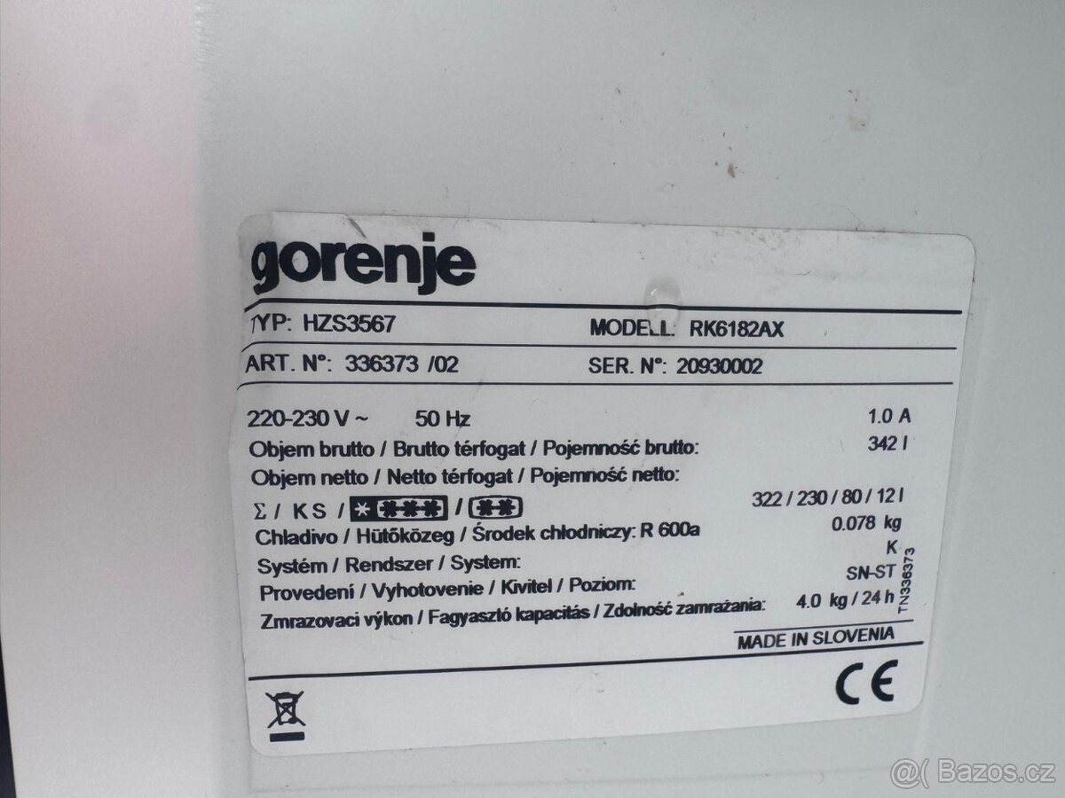 Nabízím ledničku Gorenje - 10