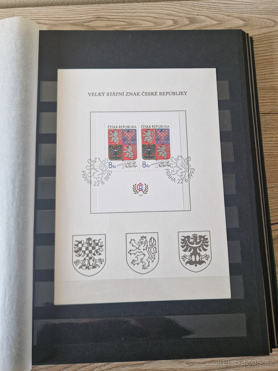 Poštovní známky ČR - aršíky v albu. - 10