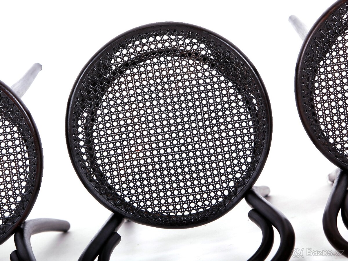 Bukové jídelní židle No14 s výpletem, 4x. - 10