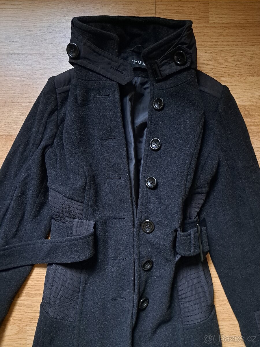 Dámský černý kabát Texhal vel. 38 - 10