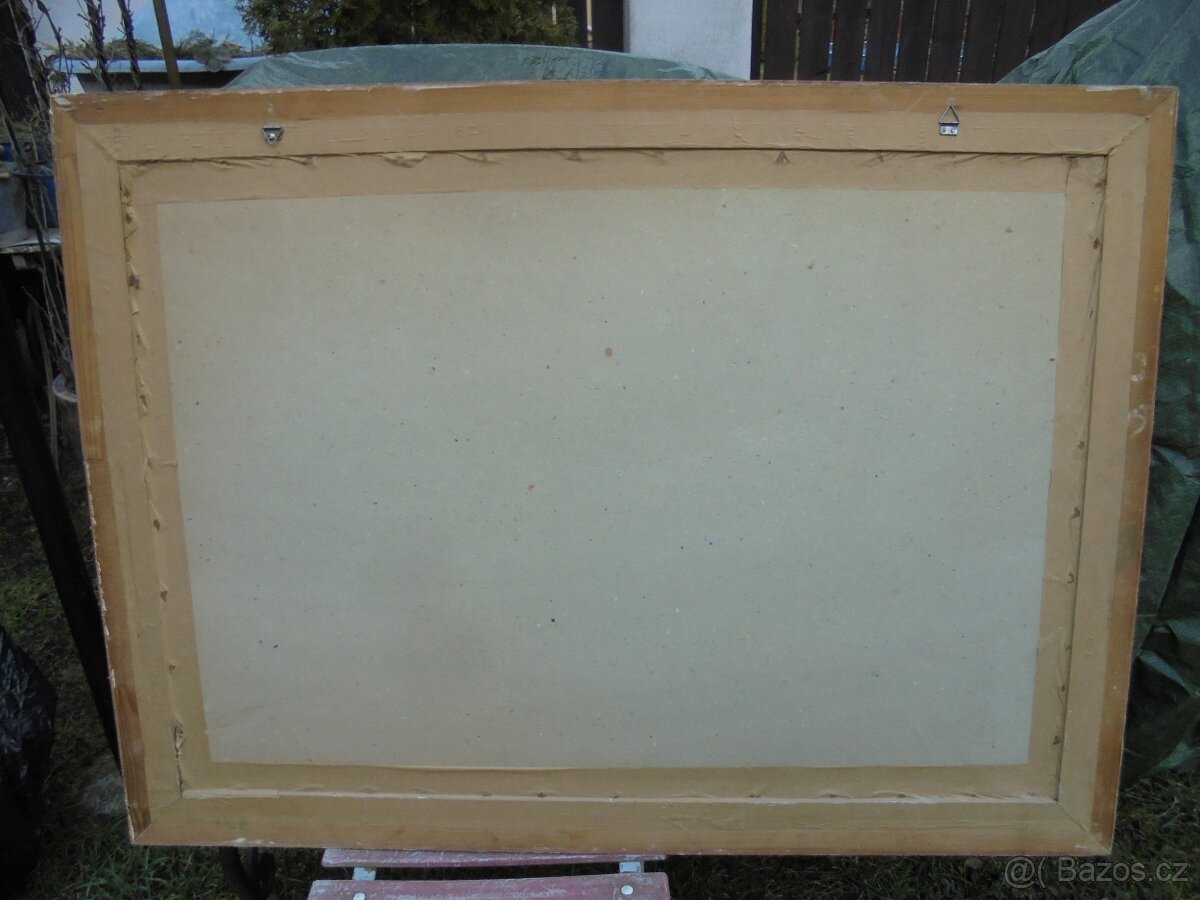 OBRAZ OLEJ NA KARTONU-KARLOVY VARY - 10