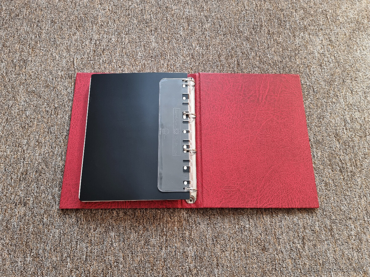 Albové desky LEUCHTTURM VARIO F + zasklené listy POFIS 76 ks - 10