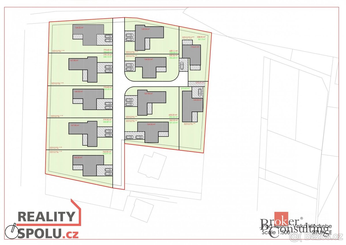Prodej, pozemky/bydlení, 541 m2, Klimentov , Velká Hleďsebe, - 10