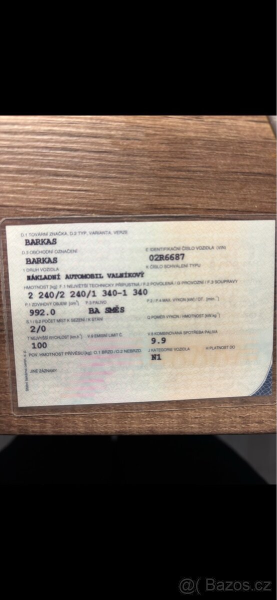 Prodám Barkas b1000 valník - 10