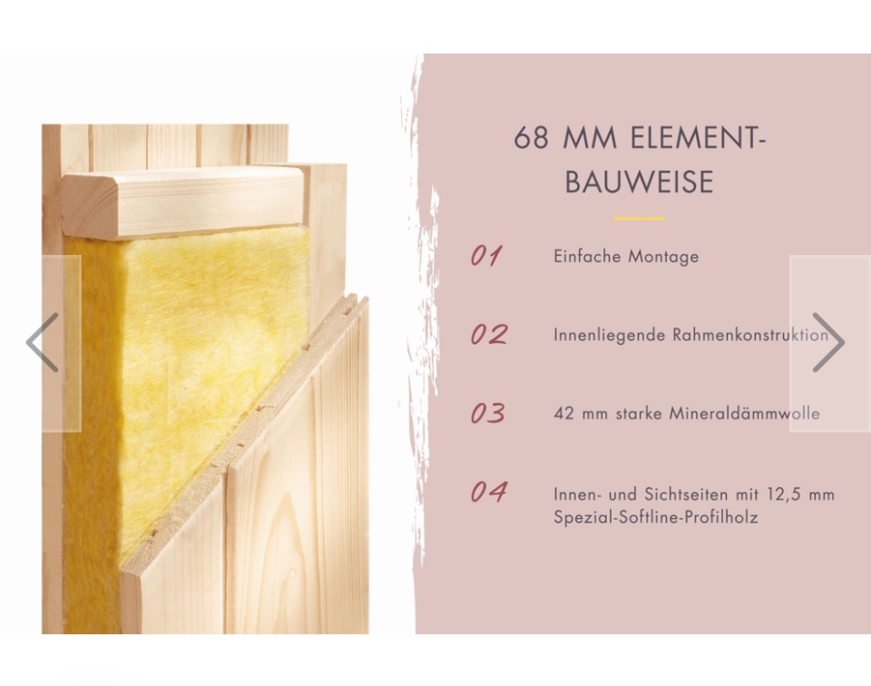 Finská sauna Amélia 3+kamna 9kw - 10