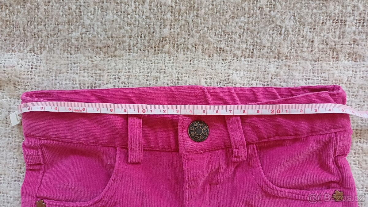 NOVÉ dívčí manšestráky vel. 86/92 - 10