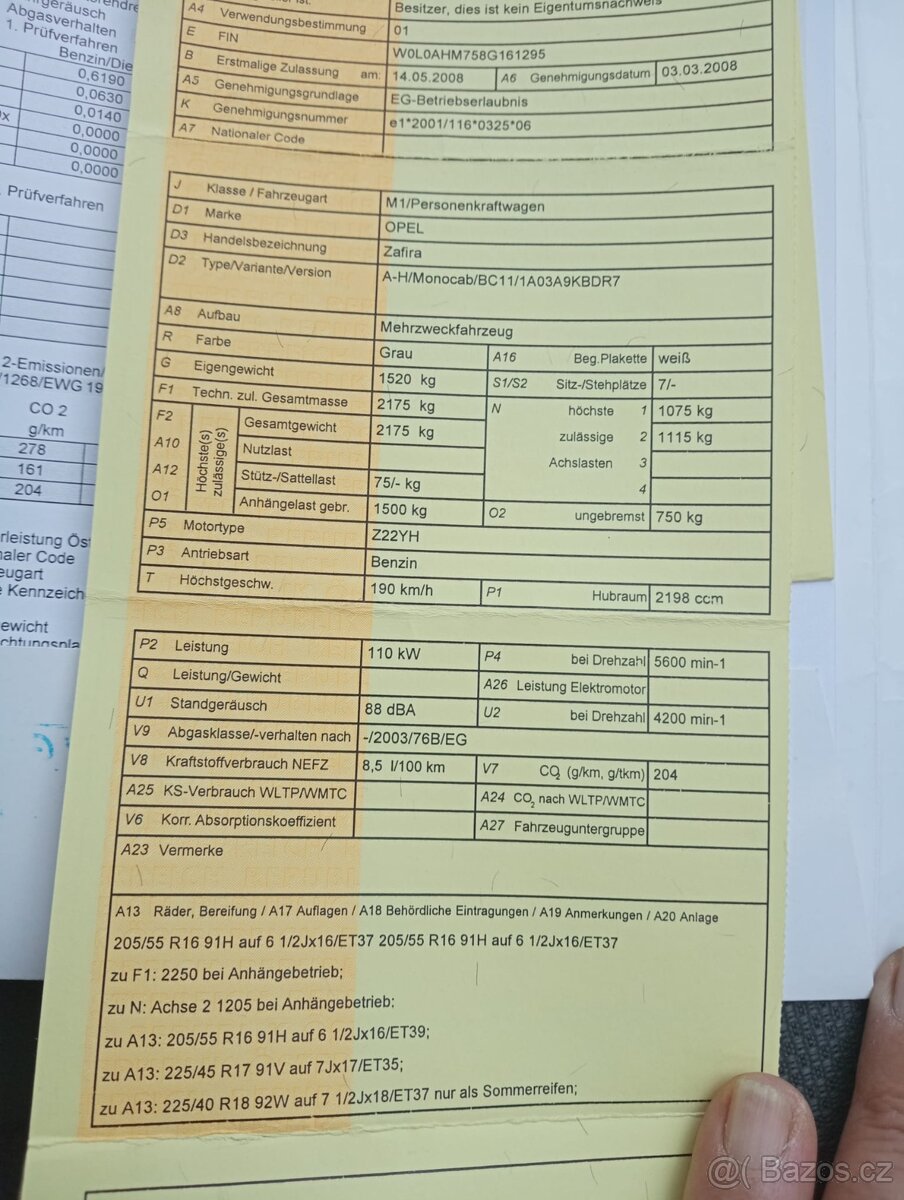 Opel Zafira 2,2i - 10
