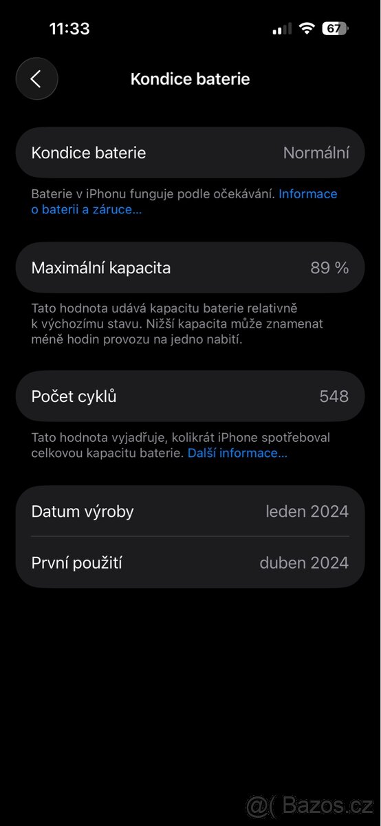 iPhone 15 Pro 256gb, ZÁRUKA půl roku, Blue titanium - 10