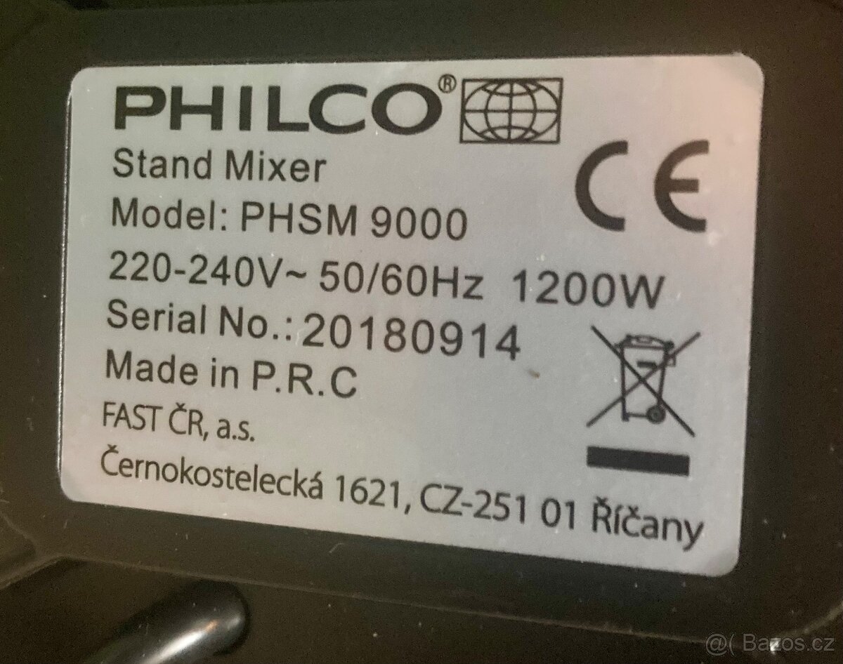 Kuchyňský robot - Philco PHSM 9000 - 10