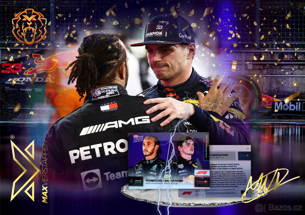 Max Verstappen 2021 World Champion Red Bull F1 RB16B Abu Dha - 10