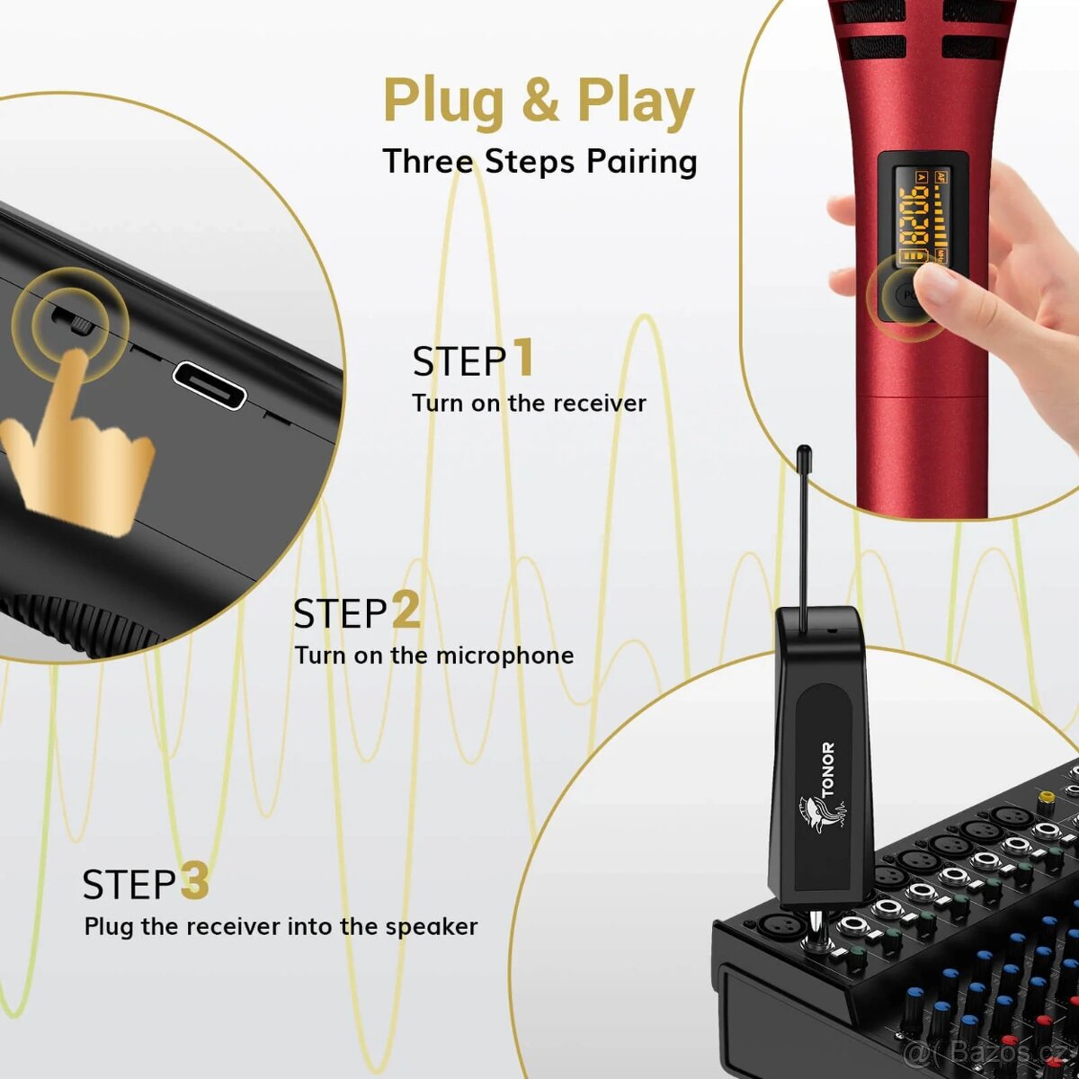 Tonor TW320, 2 sety 4 mikrofony cena za dva sety - 10