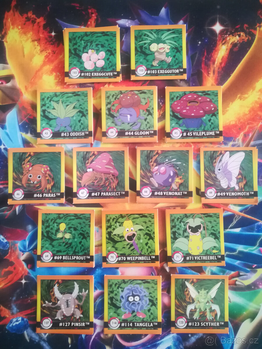 Pokemon ArtBox samolepky z 1999 NINTENDO - 10