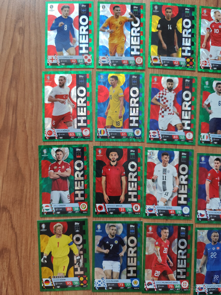 Euro 2024 Futbalové kartičky Match Attax - Paralelky - 10