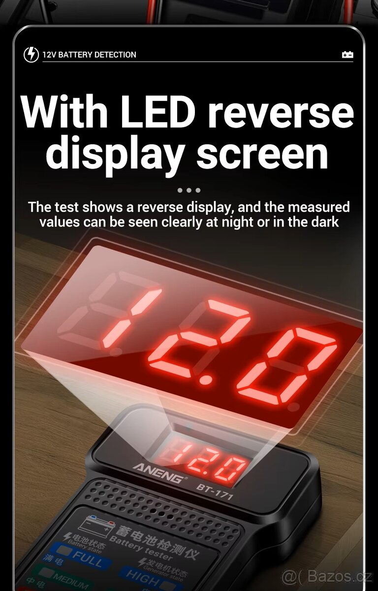 Tester autobaterie a alternátoru BT 171 - 10