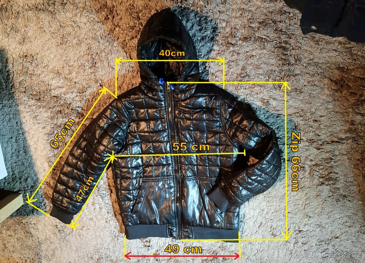 Zimní pánská bunda s kapucí vel. M - 10