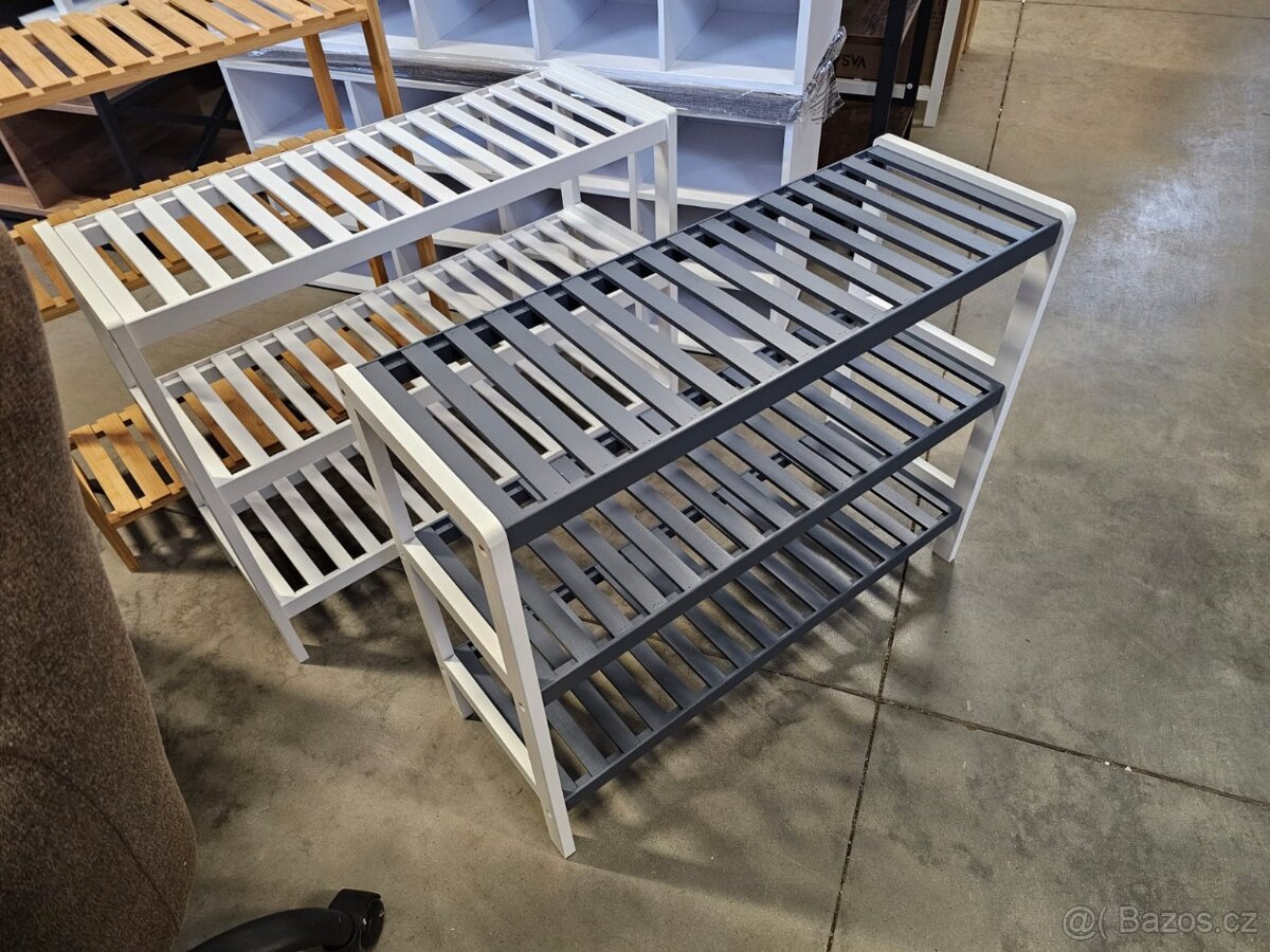 Nový bambusový regál - botník - 10