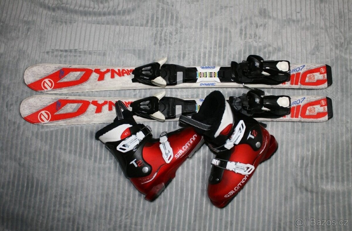 detské lyže dynamic 90 cm , lyžaky - 10