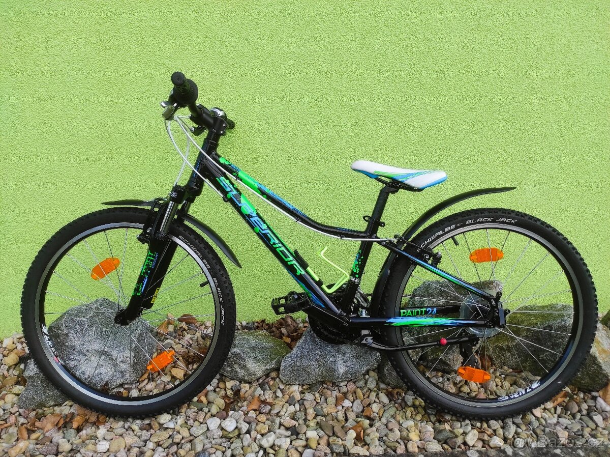 Značkové dětské kolo SUPERIOR 24" (černá/zelená) - 10