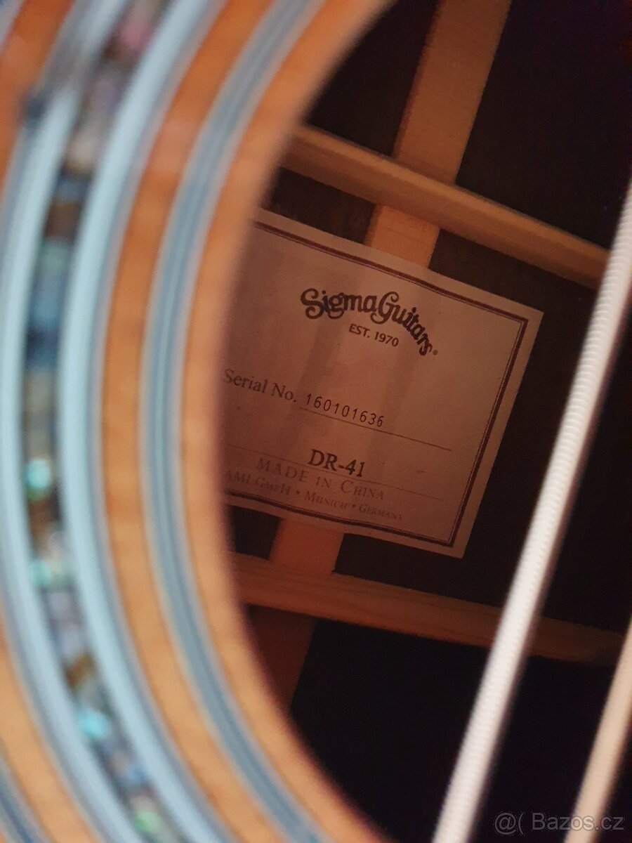 AKUSTICKÁ KYTARA SIGMA DR-41/MARTIN&CO - 10
