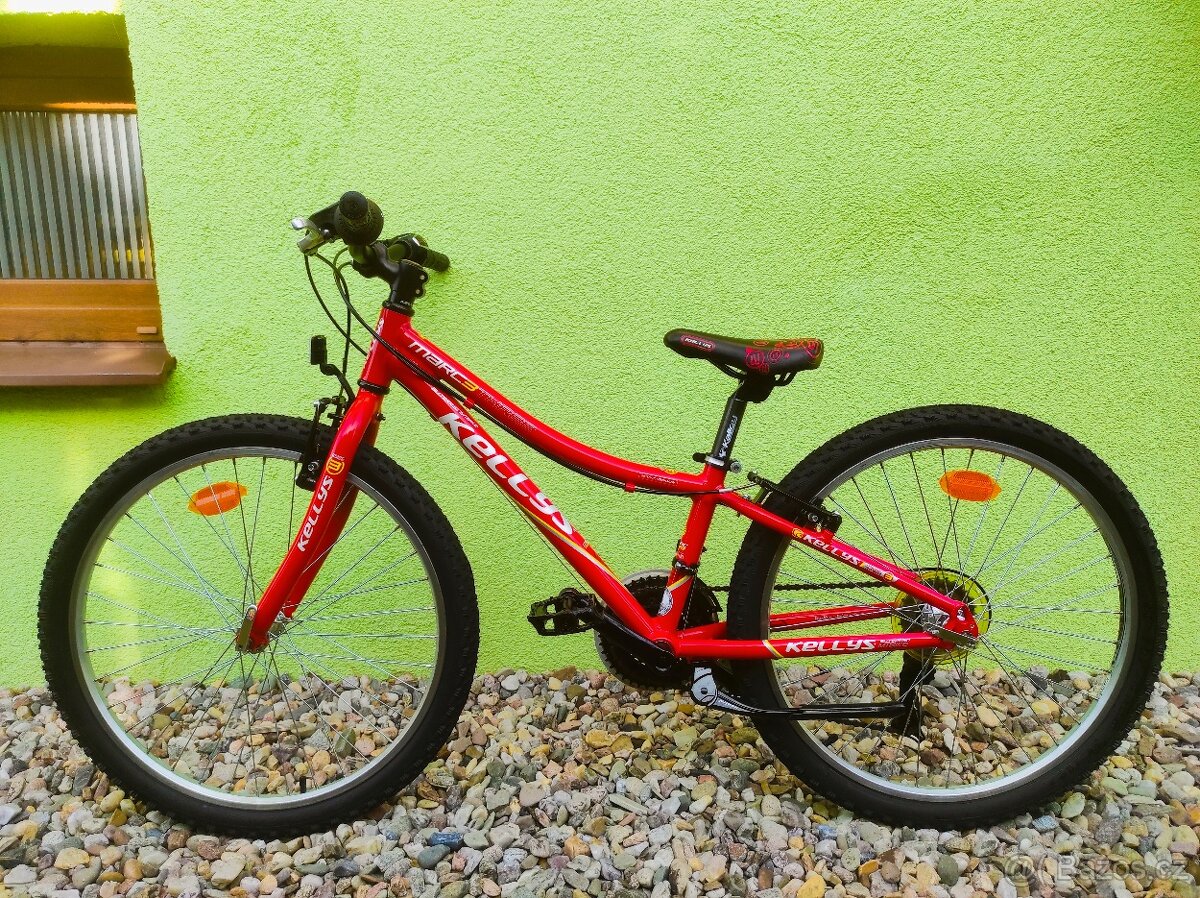 Značkové dětské kolo KELLYS 24" (ČERVENÁ) - 10
