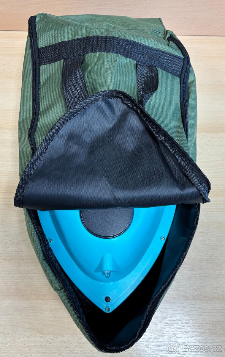 Tříkomorová MODRÁ loďka GPS s baterií 12000mAh včetně obalu - 10