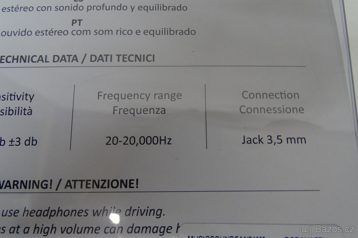 Sluchátka Music Sound Bluetooth nepoužité - 10