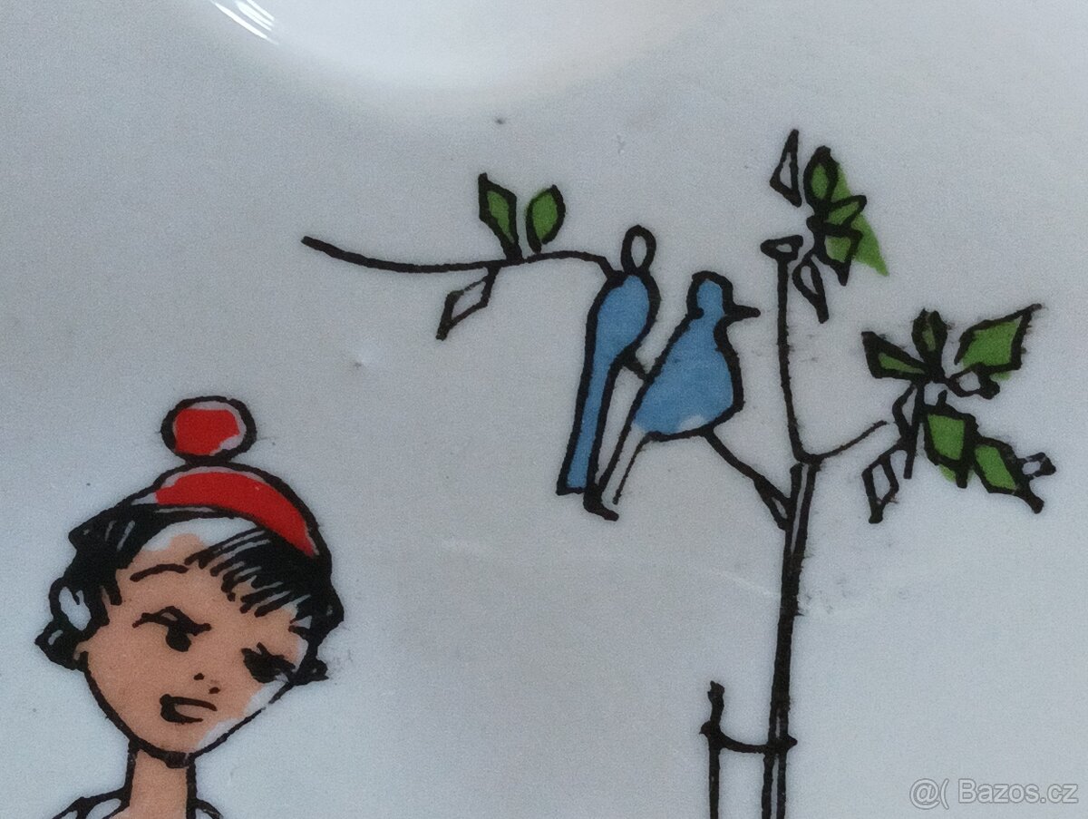 DĚTSKÝ PORCELÁNOVÝ TERMOTALÍŘ FRANCIE - 10