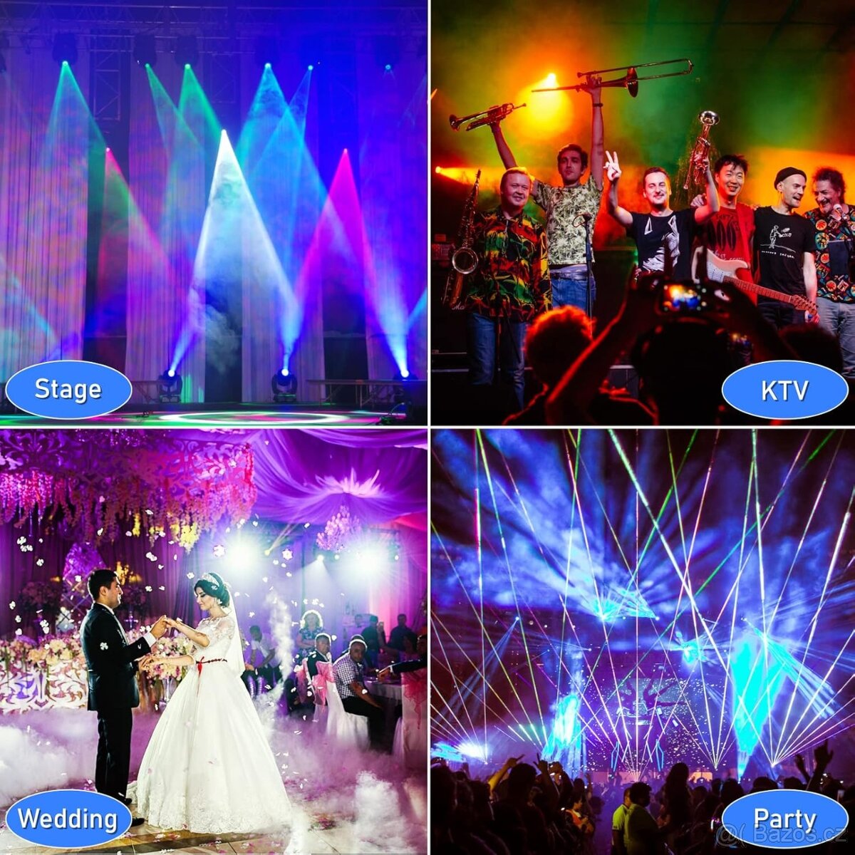 Stroboskopické světlo pro párty - LED disko 2ks Cena za vše - 10