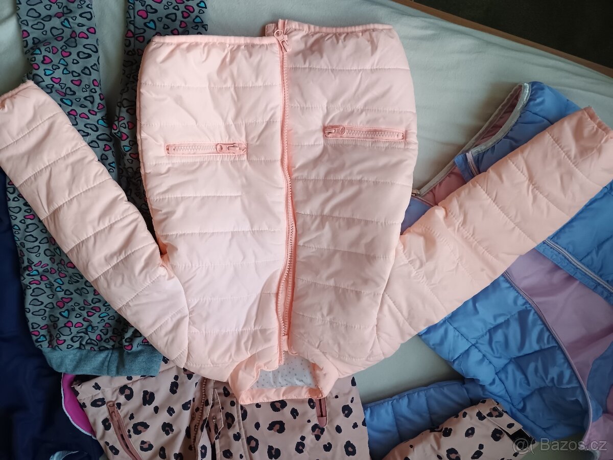 Zimní dívčí bundy, kabátek, podzimní bundy, zateplené legíny - 10