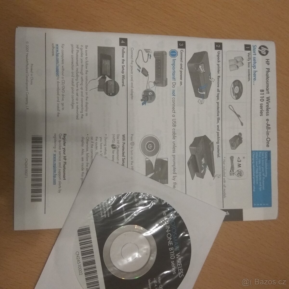 Barevná tiskárna. multifunkce, bezdrát HP B 110a - 10