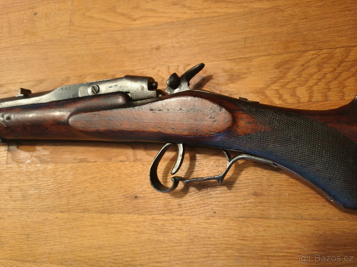 Belgická puška terčovka WARNANT ELG 9 mm 1873 - 10