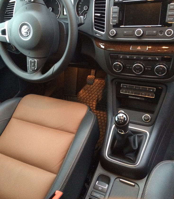 Kožena radici páka s koženou hlavicou Passat Touran Golf - 10