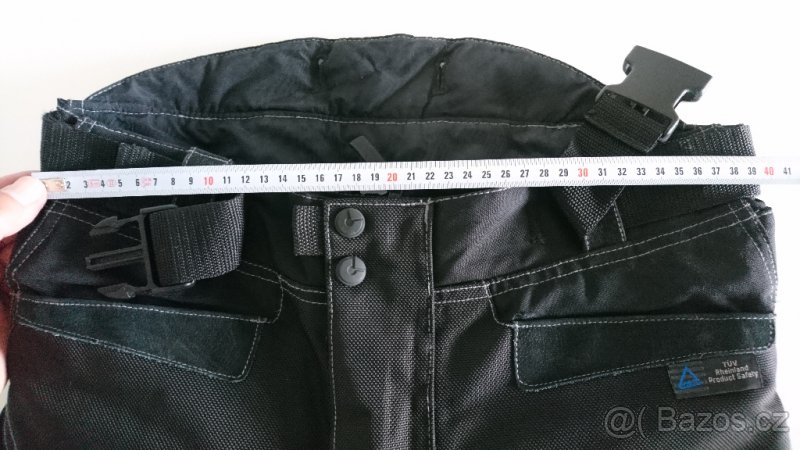 Pánské moto kalhoty POLO, černý nylon/textil vel.S - 10